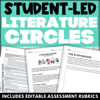 Preview of Literature Circle Roles and Responsibilities - Roles, Rubrics, and Worksheets