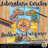 Literature Circles, Author's Purpose, for Any Text