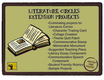 Preview of Literature Circles Extension Projects Pack
