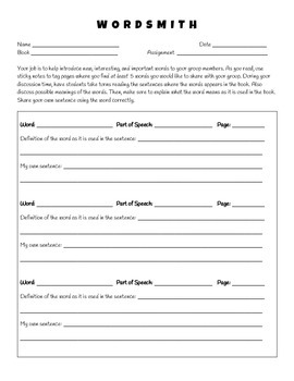 Literature Circles - Job Sheets and More! by Leslie Bock | TPT