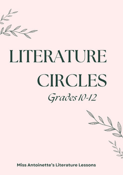 Preview of Literature Circles - Senior ELA