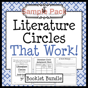 Preview of Literature Circles That Work Sample Pack *Common Core Aligned!