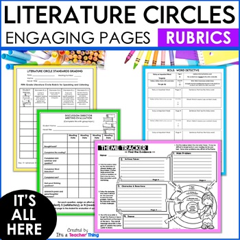 literature circles book club activities by its a teacher thing