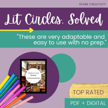 Preview of Literature Circles Activity Set for Any Book l high school literature circles