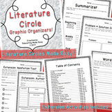 Literature Circles (Book Club) Graphic Organizers with Ext