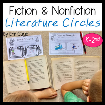 Preview of Literature Circles for Fiction and Nonfiction | Grades K-2