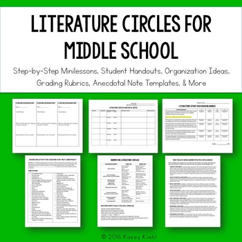 Preview of Literature Circles for Middle School