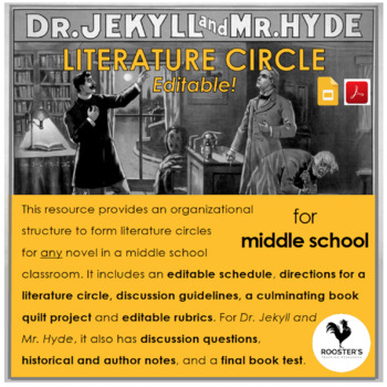 Preview of Literature Circles for Middle School - Dr. Jekyll and Mr. Hyde {Digital & PDF}