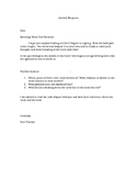 Literature Group  Teacher Letter for students