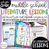 Literature Interactive Notebook for Literary Elements Acti