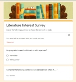 Literature Interest Survey