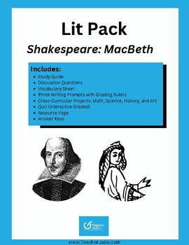 Preview of Literature Packet: Shakespeare's "Macbeth"