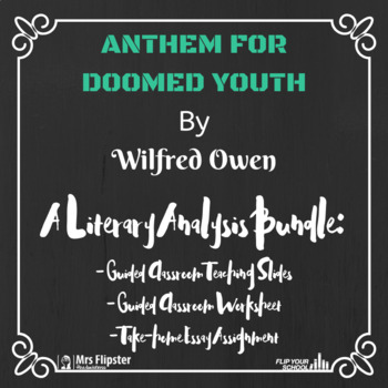 Anthem For Doomed Youth Essay