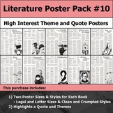 Literature Poster Bundle #10 - High Interest and Engaging 