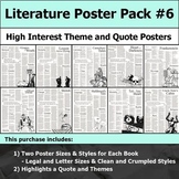 Literature Poster Bundle #6 - High Interest and Engaging T