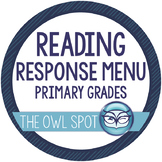 Reading Response Menu Board - primary grades