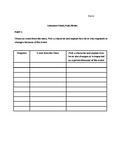 Literature Study- Daily Notes Graphic Organizer