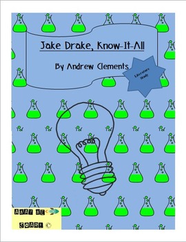 Preview of Literature Study for Jake Drake Know-It-All by Andrew Clements