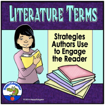 Preview of Literature Terms PowerPoint and Printable List