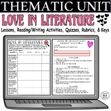 Literature Unit Love in Literature BUNDLE Essay Writing Gr