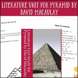 Literature Unit Study for Pyramid by David Macaulay