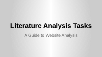 Preview of Literature Website Analysis