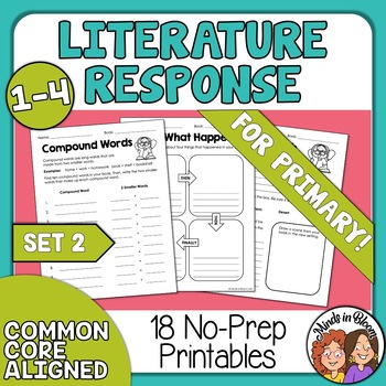 Reading Response Printables 2 (Primary): Ready to Use Pages for Any Book