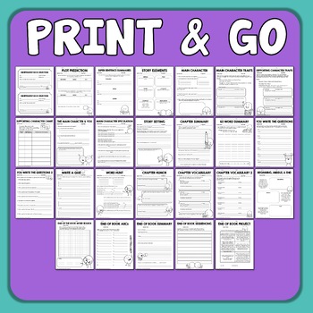 Reading Response Sheets And Graphic Organizers For Any