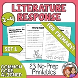 Reading Response Printables for Primary Set 1: 23 No-Prep 