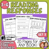 Reading Response Sheets & Printable Graphic Organizers for