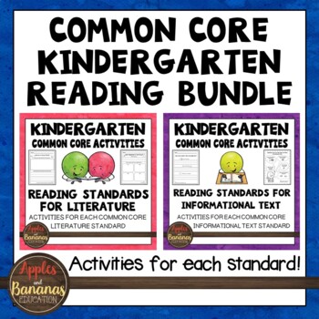 Preview of Literature and Informational Text Kindergarten Reading Activity Bundle