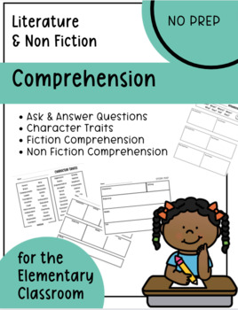 Preview of Fiction and Non Fiction Comprehension BUNDLE: Use with ANY Text