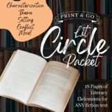Literature circle packet for any fiction text. Literary El