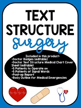 Preview of Literature or Informational Text Structure Surgery (Classroom Transformation)