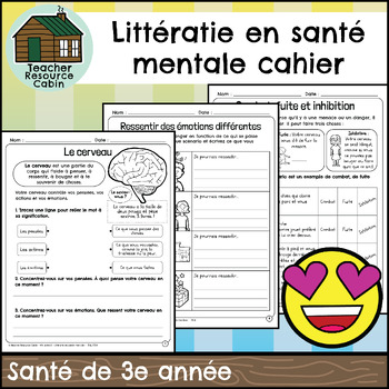 Preview of Littératie en santé mentale cahier (Grade 3 FRENCH Ontario Health)