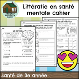 Littératie en santé mentale cahier (Grade 3 FRENCH Ontario