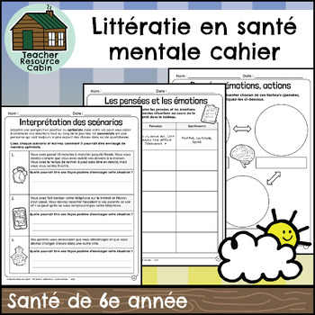 Preview of Littératie en santé mentale (Grade 6 FRENCH Ontario Health)