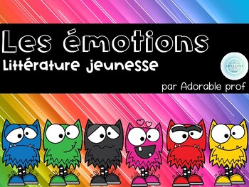 Preview of Littérature jeunesse- Émotions- Children litteracy- Emotions