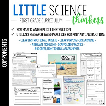 Little 1st Grade SCIENCE Thinkers {UNIT 5: Weather} by Karen Jones