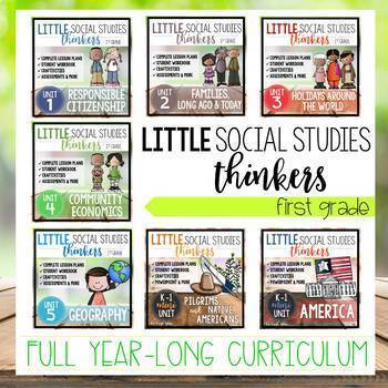 Preview of Little 1st grade Social Studies Thinkers YEAR-LONG CURRICULUM