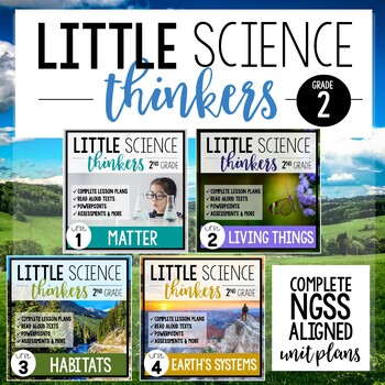 Preview of Little 2nd Grade SCIENCE Thinkers -  Curriculum Bundle