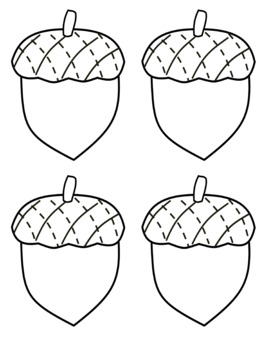 Preview of Little Acorn Printable For Crafts