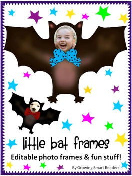 Preview of Fun Bat Editable Photo Frames and Clip Art