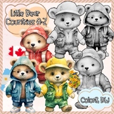 Little Bear Countries A-Z clip art/ Countries around the W