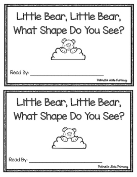 Preview of Little Bear, Little Bear, What Shape Do You See? Emergent Reader