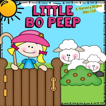 little bo peep nursery rhyme set by kindergarten lifestyle tpt