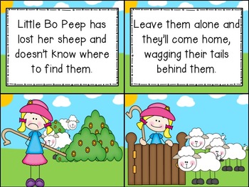 Little Bo Peep Nursery Rhyme Set by Kindergarten Lifestyle | TpT