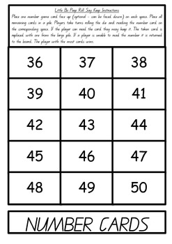 Little Bo Peep Roll Say Keep Number Recognition by Brainiac Education