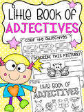 Little Book of Adjectives - Half Page Printable Worksheet Booklet