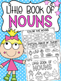 Little Book of Nouns - Half Page Printable Worksheet Booklet